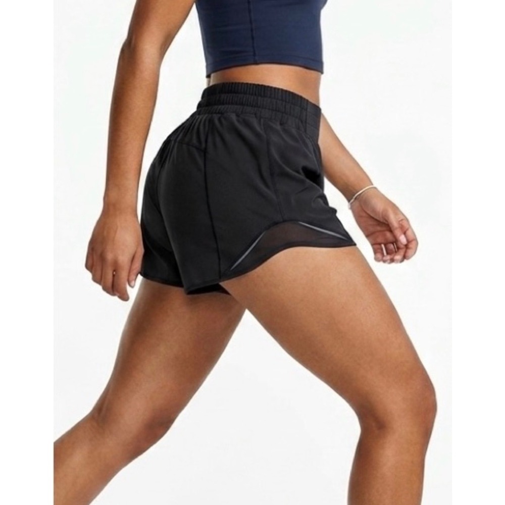 Lululemon Hotty Hot Shorts 3.5" Black Running Yoga 12